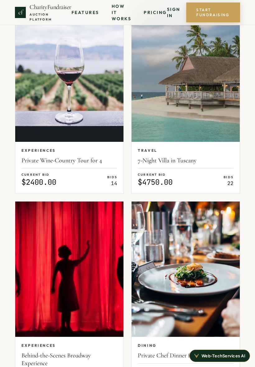 Tablet · 3-column item grid