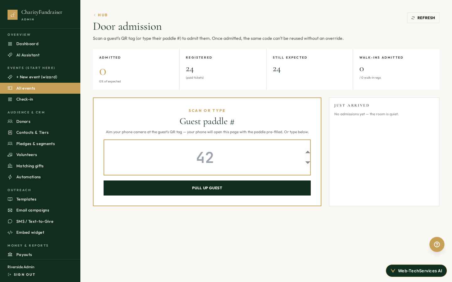 2-second admit · zero duplicates